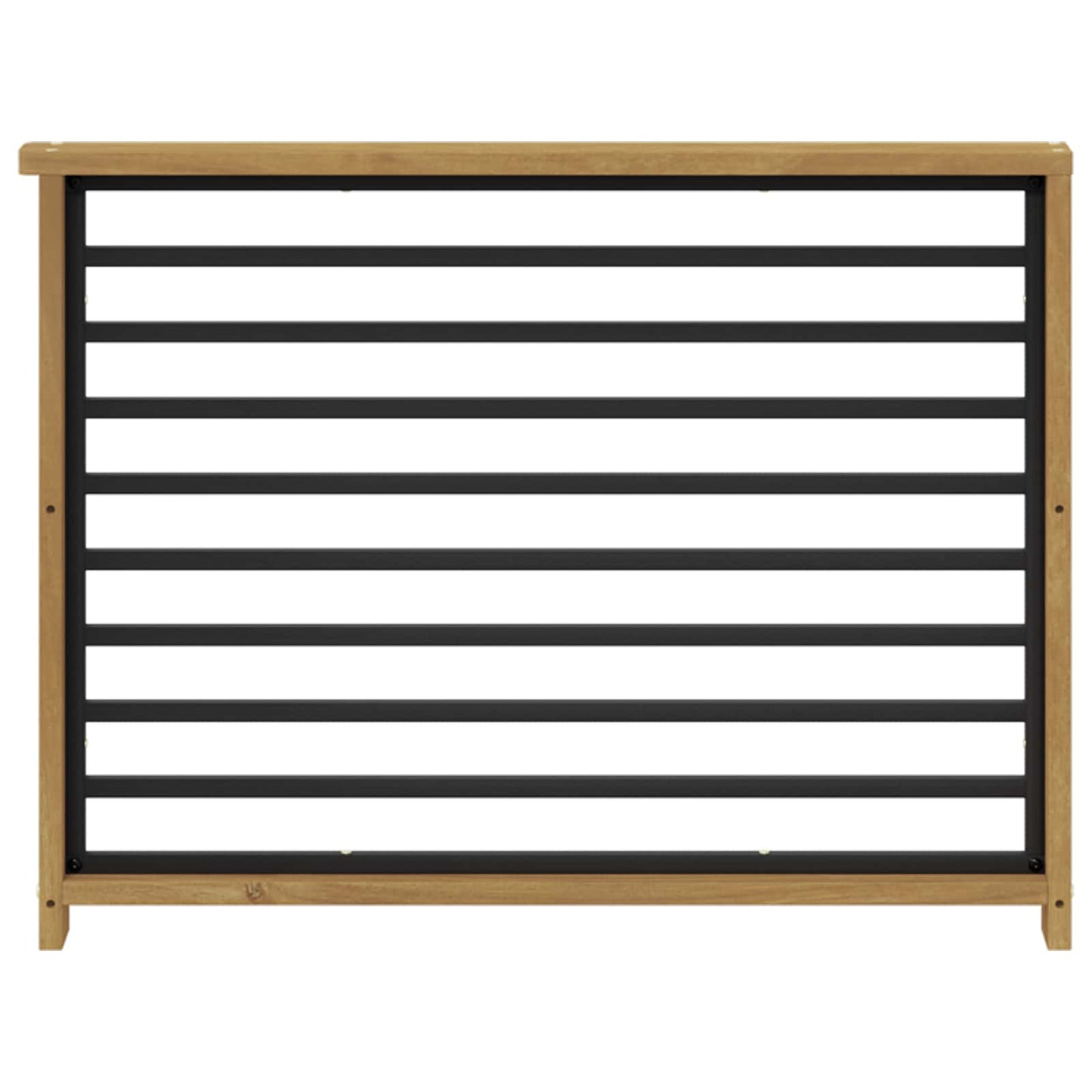 Armlænsmodul 2 pcs Hvid 80 x 6 x 61 cm Massivt Akacietræ