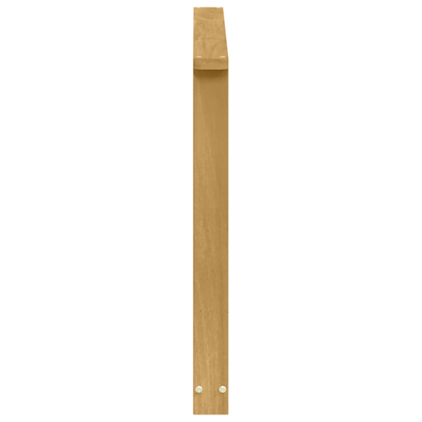Armlænsmodul 2 pcs Hvid 80 x 6 x 61 cm Massivt Akacietræ