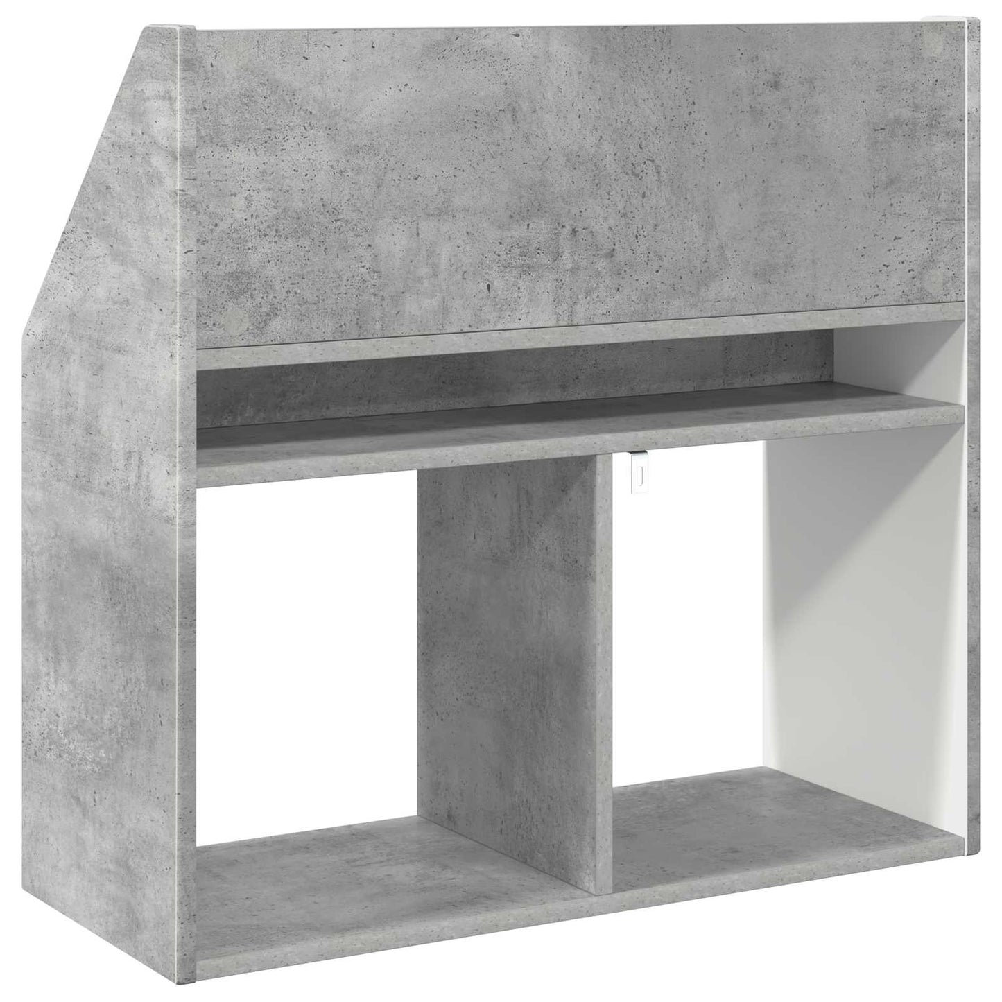 Børnebogreol Beton Grå 72,5 x 29,5 x 69 cm Konstrueret træ