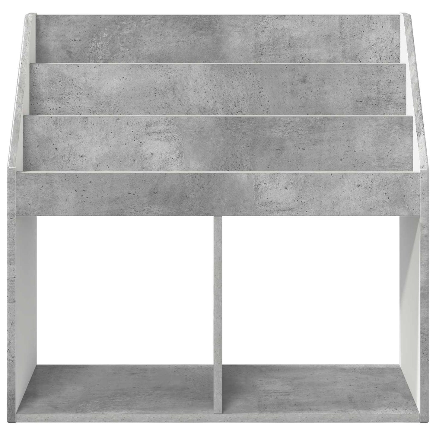 Børnebogreol Beton Grå 72,5 x 29,5 x 69 cm Konstrueret træ