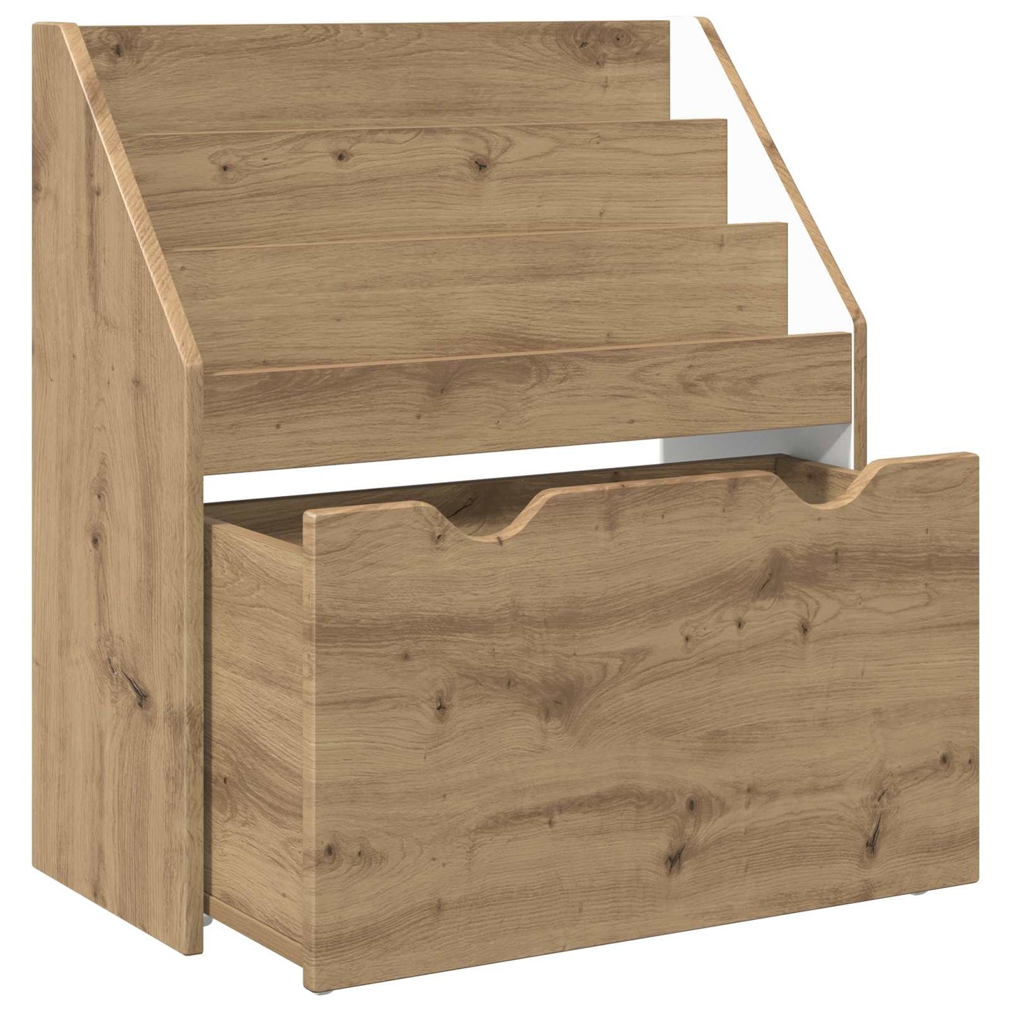 Børnebogreol Artisan Egetræ 60 x 29,5 x 69 cm Konstrueret træ