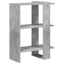 Bogreol Beton Grå 52 x 25 x 71,5 cm Konstrueret træ