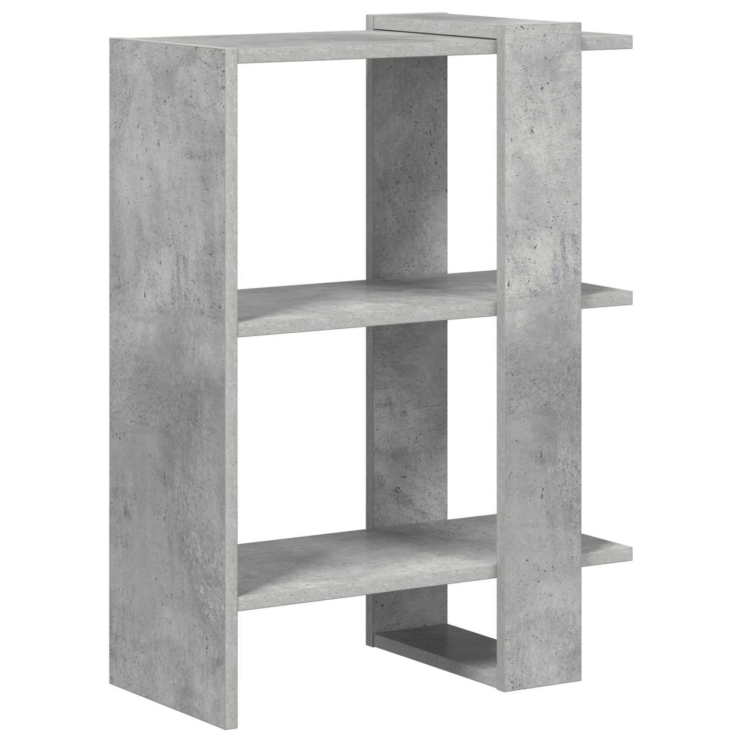 Bogreol Beton Grå 52 x 25 x 71,5 cm Konstrueret træ