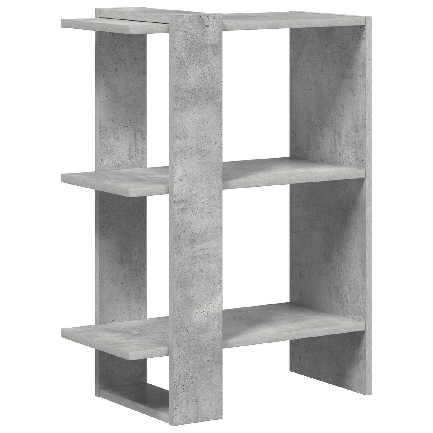 Bogreol Beton Grå 52 x 25 x 71,5 cm Konstrueret træ