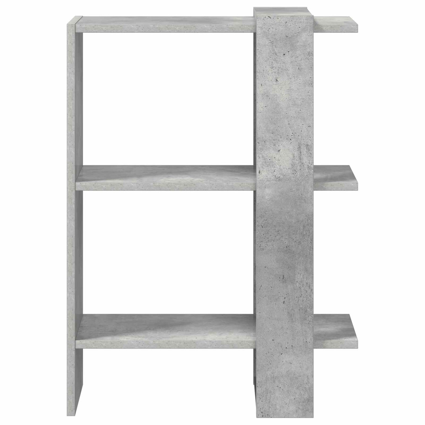 Bogreol Beton Grå 52 x 25 x 71,5 cm Konstrueret træ