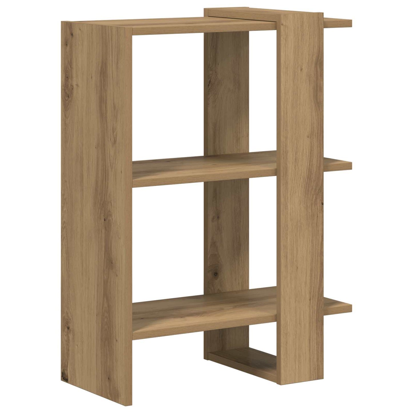 Bogreol 2 niveauer 52 x 25 x 71,5 cm Konstrueret træ