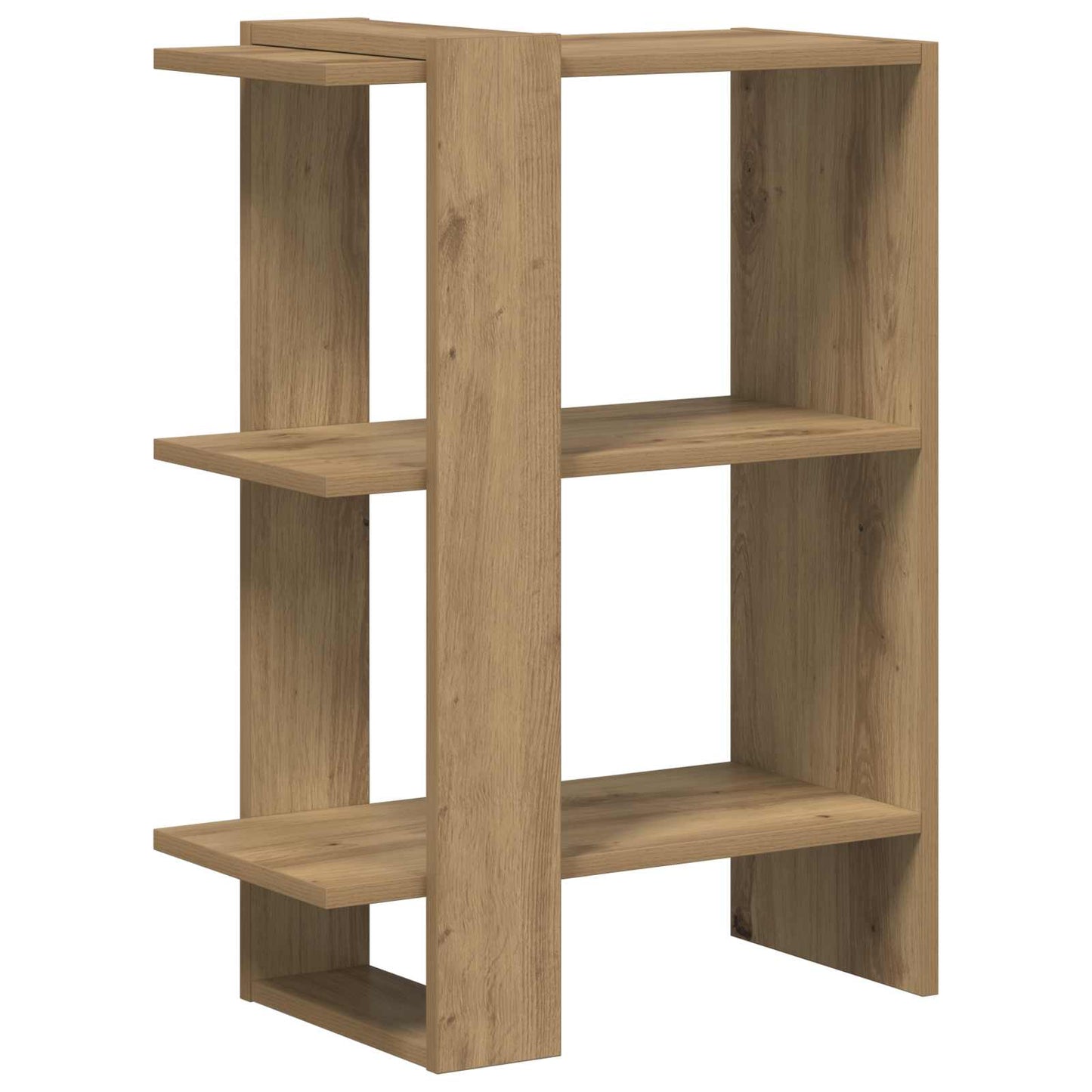 Bogreol 2 niveauer 52 x 25 x 71,5 cm Konstrueret træ