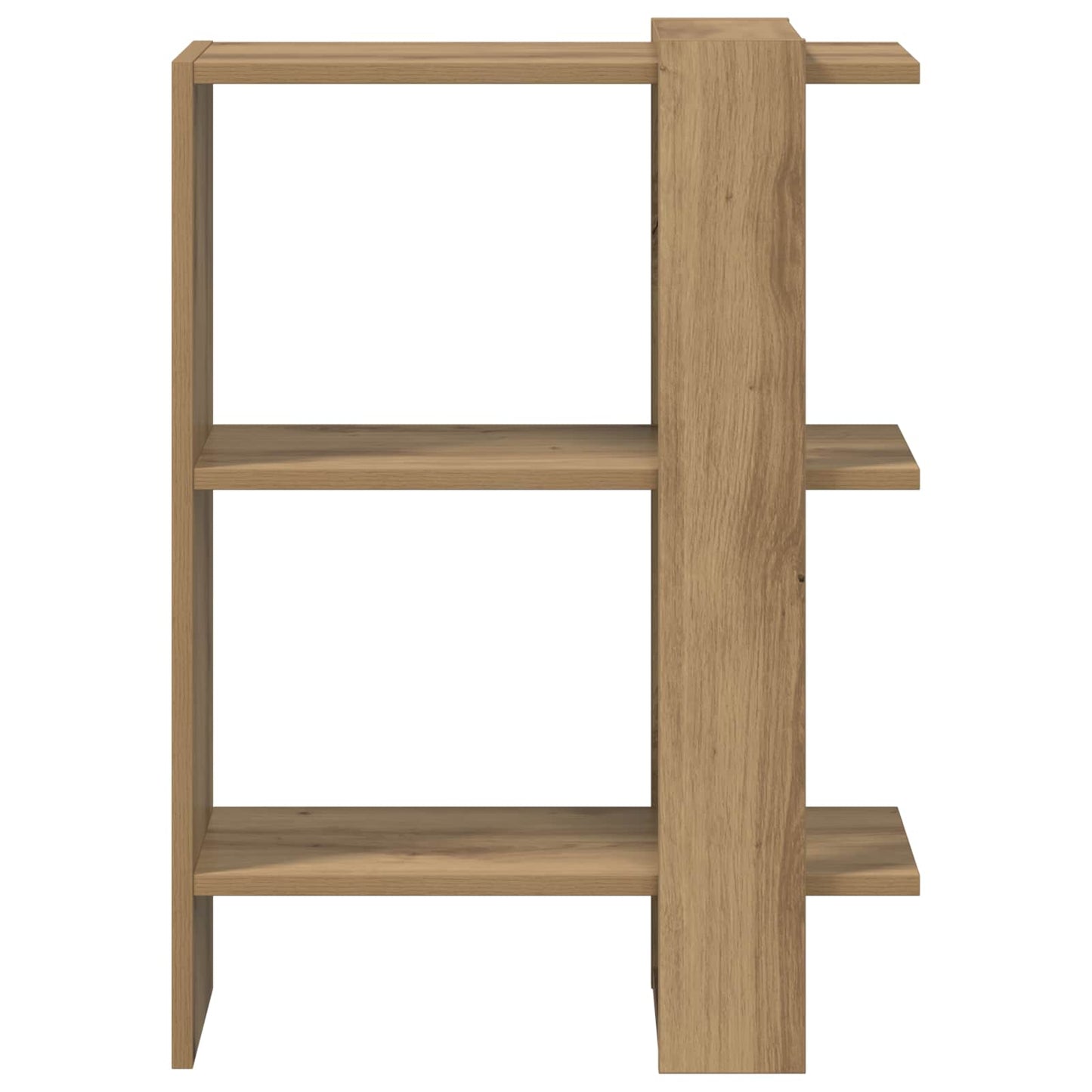 Bogreol 2 niveauer 52 x 25 x 71,5 cm Konstrueret træ