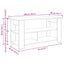 TV stand Hvid 100 x 40 x 50 cm