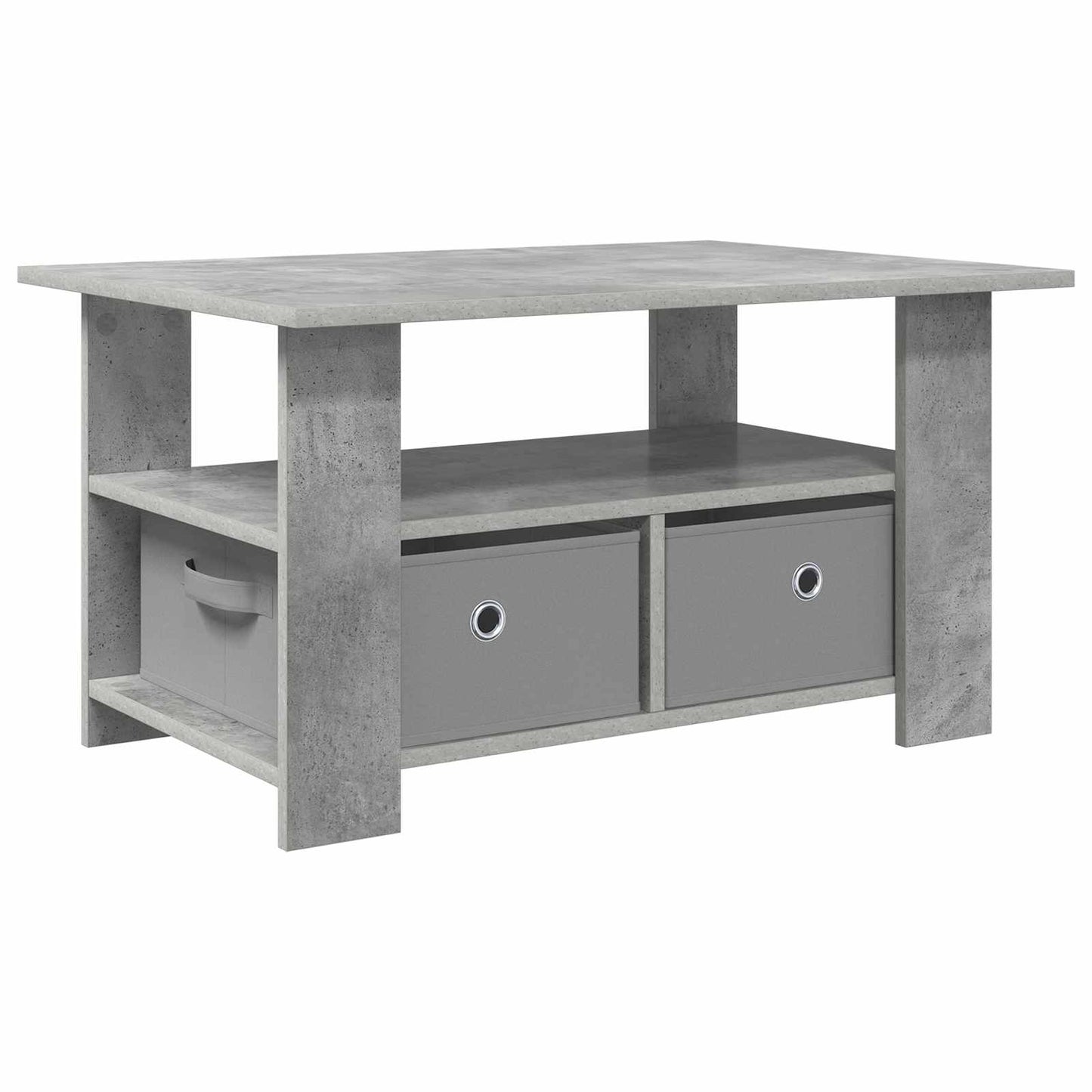 Sofabord med skuffe Beton Grå 77 x 55 x 42 cm Konstrueret træ