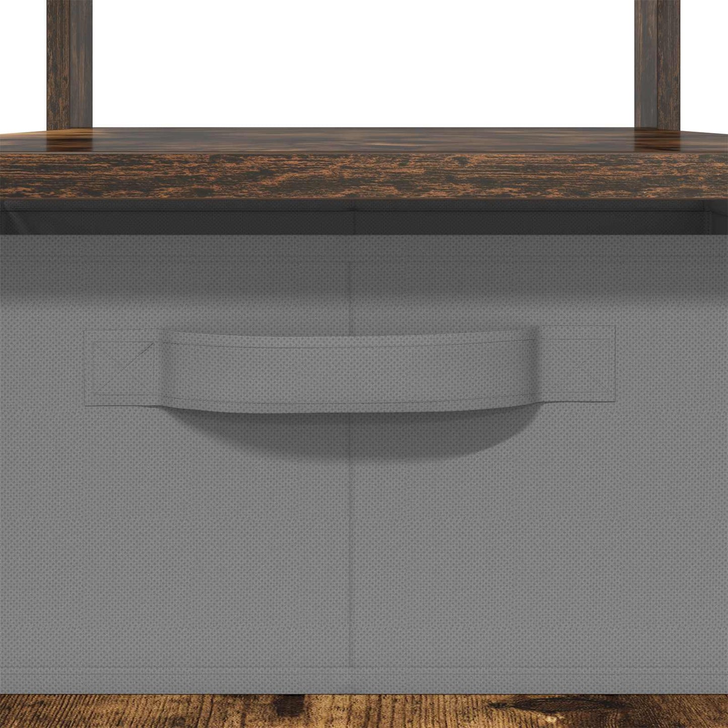 Sofabord med skuffe Røget eg 77 x 55 x 42 cm Konstrueret træ