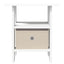 Sengebord med skuffe 2 pcs Hvid 41 x 40 x 45 cm Konstrueret træ