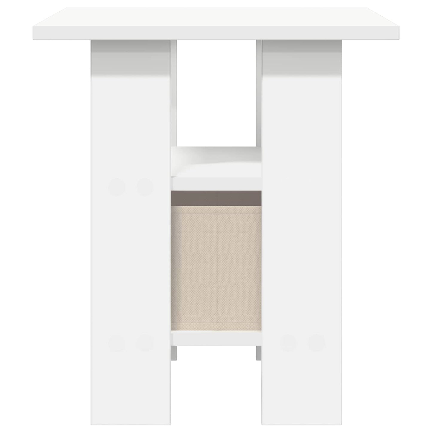 Sengebord med skuffe 2 pcs Hvid 41 x 40 x 45 cm Konstrueret træ