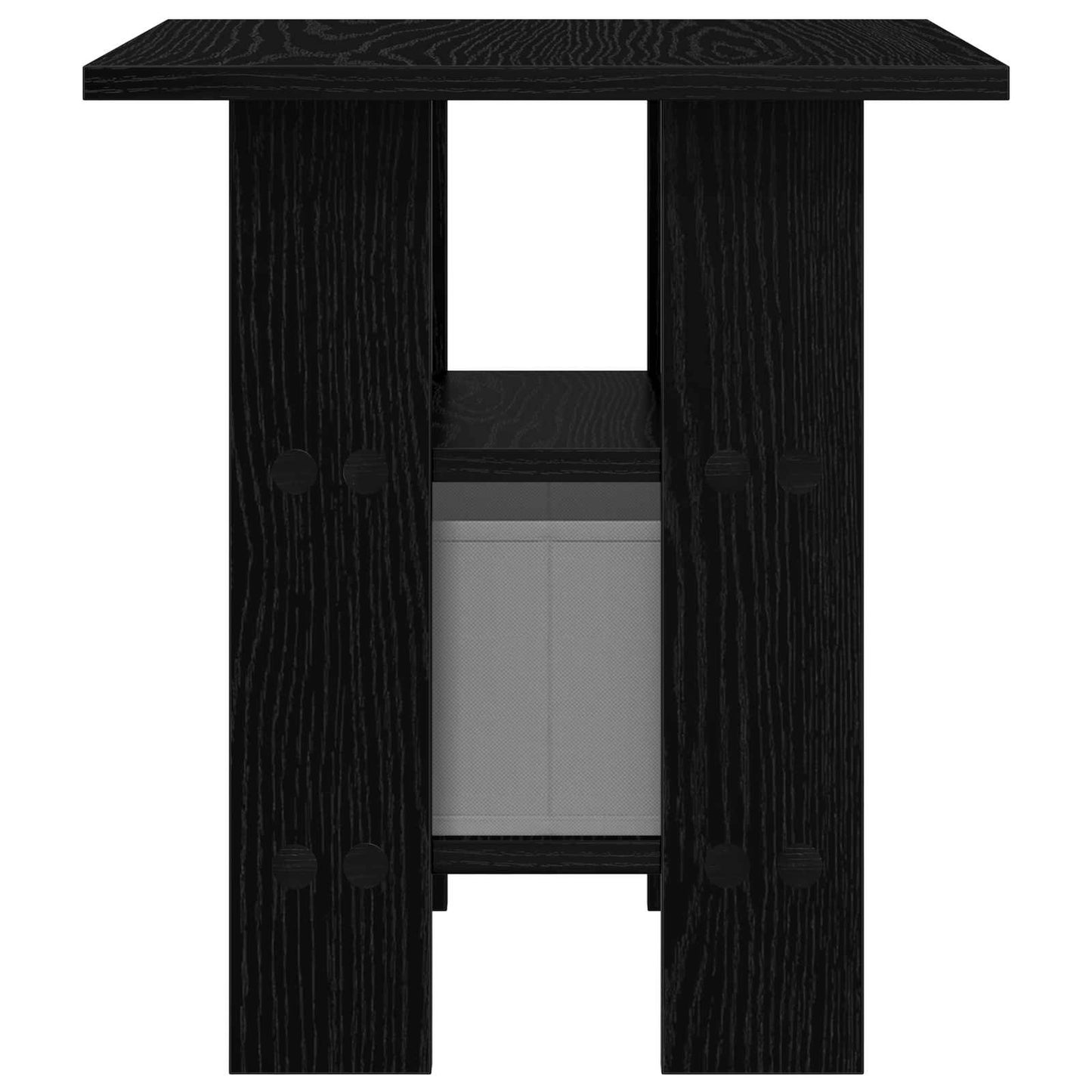 Sengebord med skuffe Sort eg 41 x 40 x 45 cm Konstrueret træ