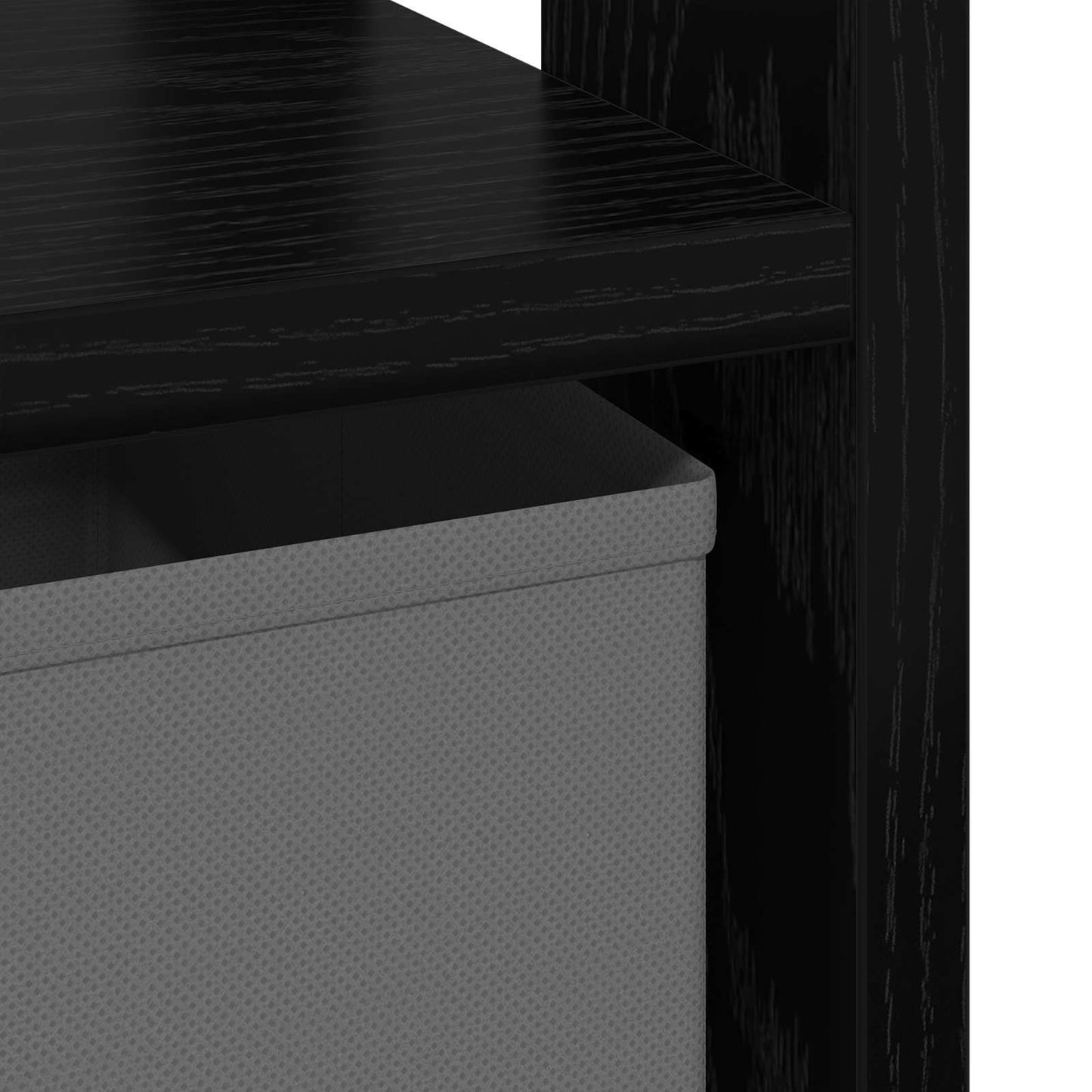 Sengebord 2 pcs Sort eg 41 x 40 x 45 cm Konstrueret træ