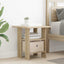 Sengebord med skuffe Sonoma eg 41 x 40 x 45 cm Konstrueret træ
