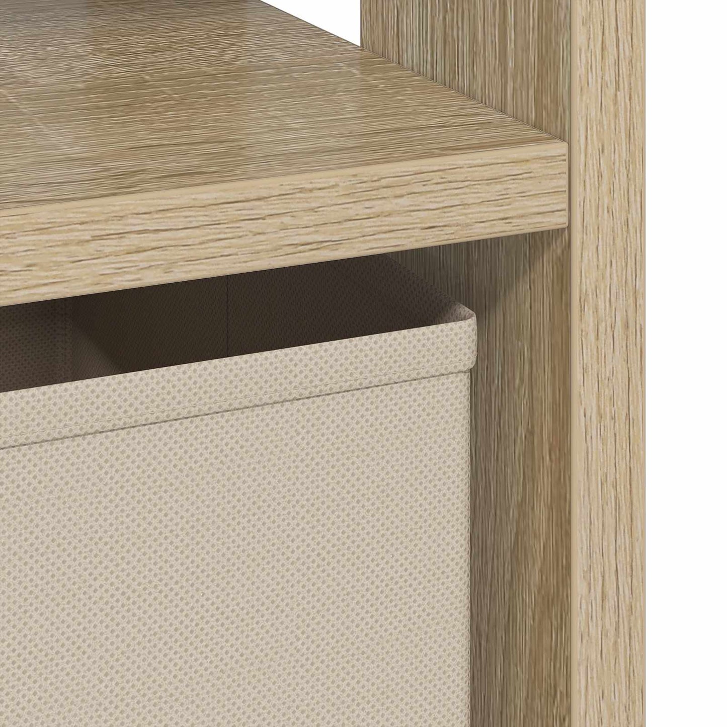 Sengebord 2 pcs Sonoma eg 41 x 40 x 45 cm Konstrueret træ