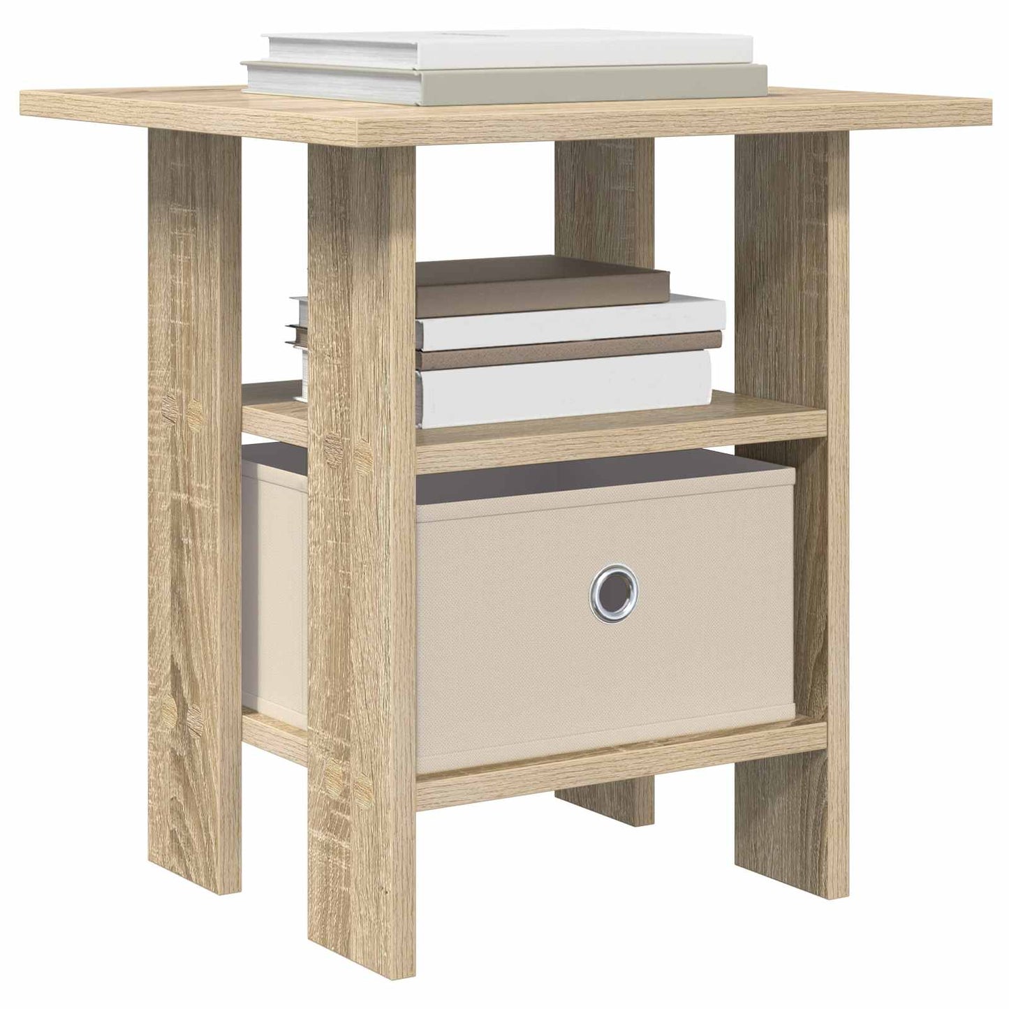 Sengebord 2 pcs Sonoma eg 41 x 40 x 45 cm Konstrueret træ