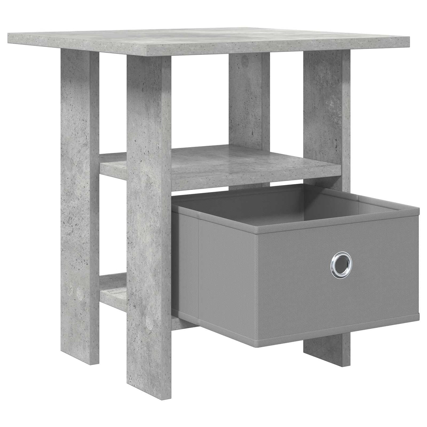Sengebord Beton Grå 41 x 40 x 45 cm Konstrueret træ