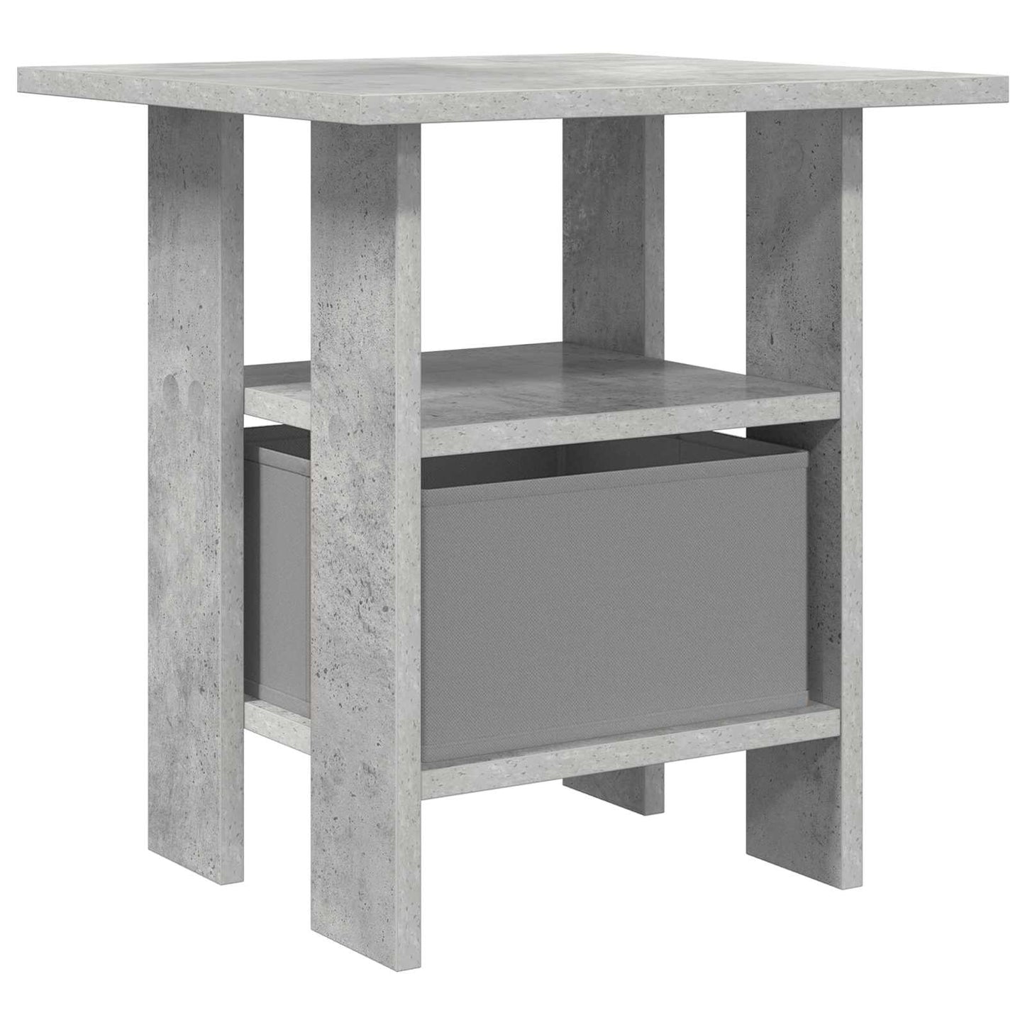 Sengebord Beton Grå 41 x 40 x 45 cm Konstrueret træ