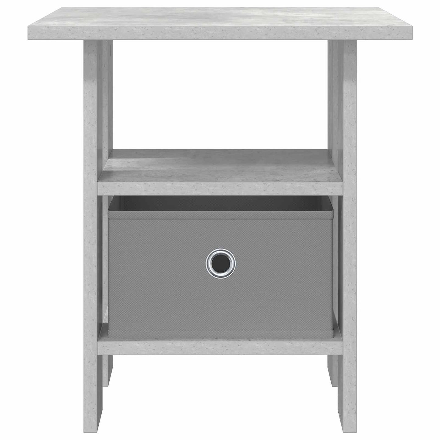Sengebord 2 pcs Beton Grå 41 x 40 x 45 cm Konstrueret træ