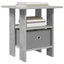 Sengebord 2 pcs Beton Grå 41 x 40 x 45 cm Konstrueret træ