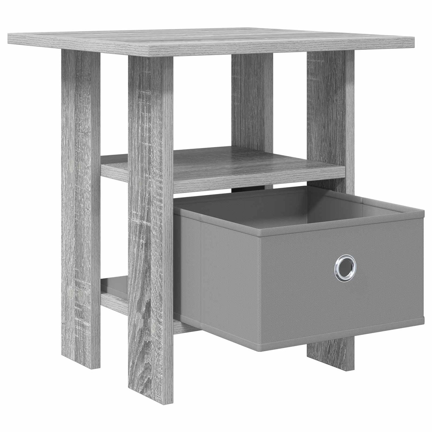 Sengebord 2 pcs Grå Sonoma 41 x 40 x 45 cm Konstrueret træ
