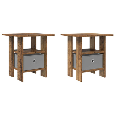 Sengebord 2 pcs Gammelt træ 41 x 40 x 45 cm Konstrueret træ