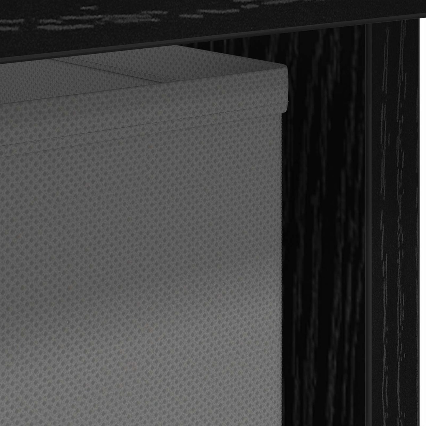 Sengebord 2 pcs Sort eg 41 x 40 x 45 cm Konstrueret træ