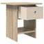 Sengebord 2 pcs Sonoma eg 41 x 40 x 45 cm Konstrueret træ