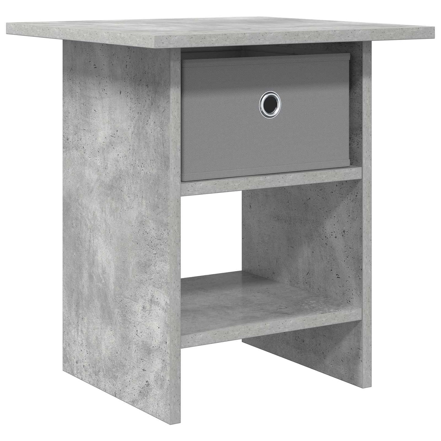Sengebord Beton Grå 41 x 40 x 45 cm Konstrueret træ