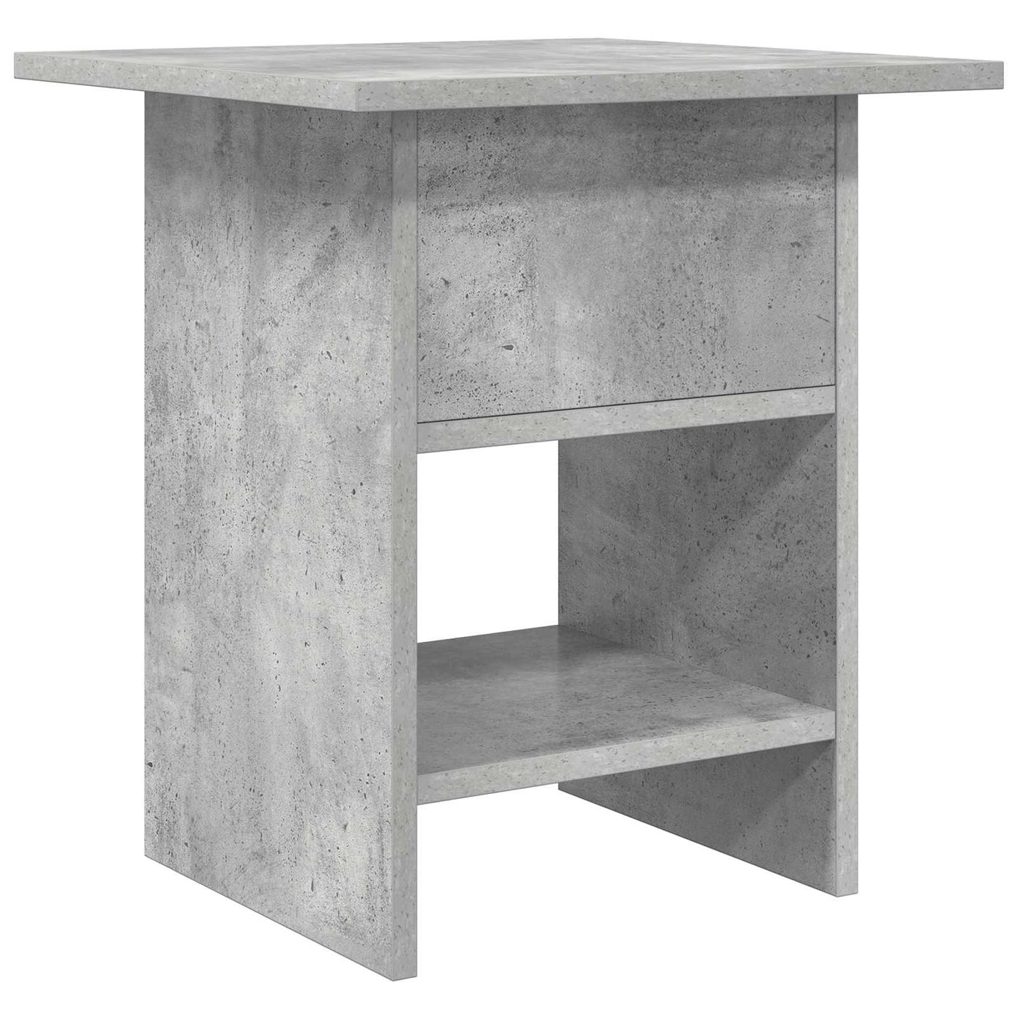 Sengebord 2 stk. Beton Grå 41 x 40 x 45 cm Konstrueret træ
