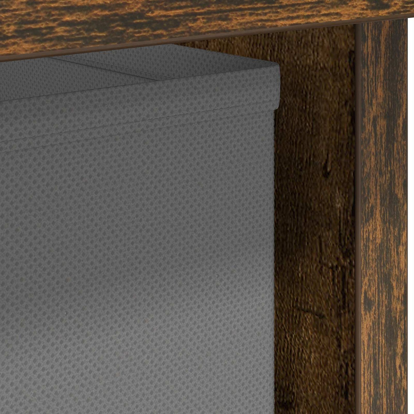 Sengebord 2 pcs Røget eg 41 x 40 x 45 cm Konstrueret træ