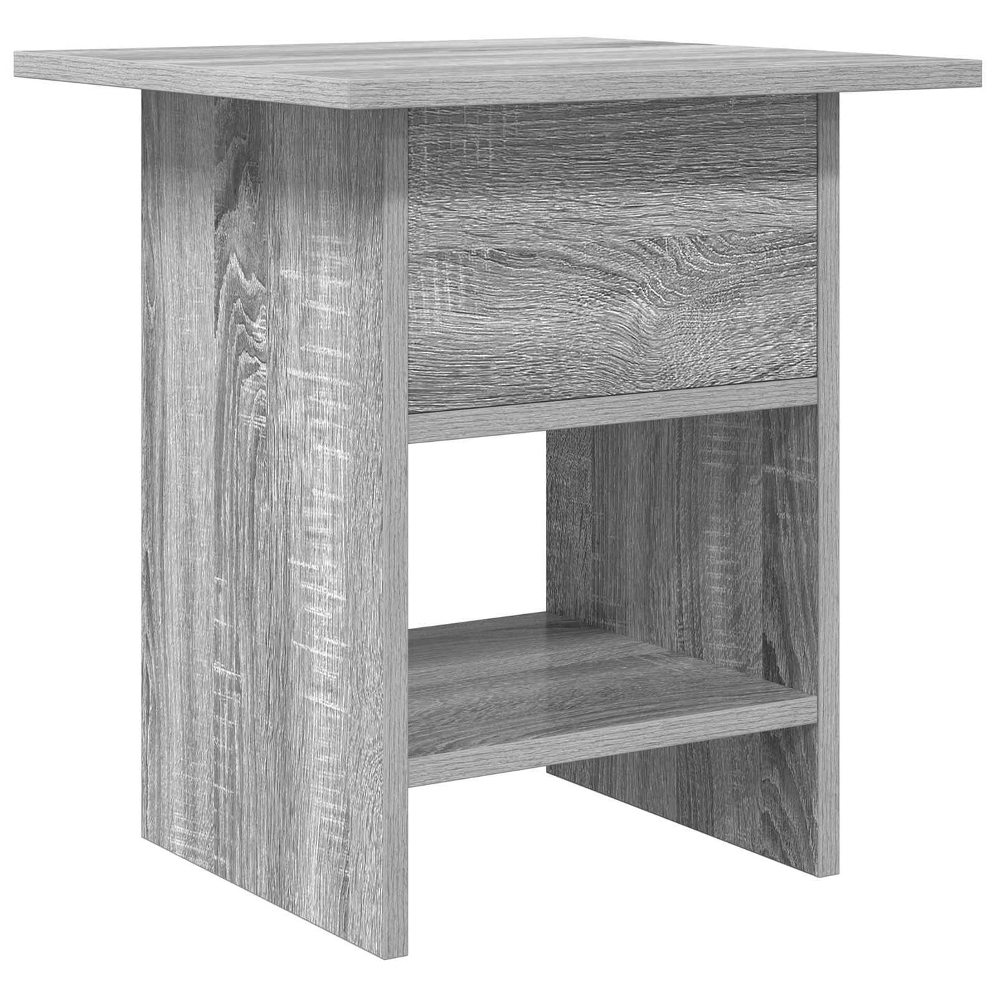 Sengebord 2 pcs Grå Sonoma 41 x 40 x 45 cm Konstrueret træ