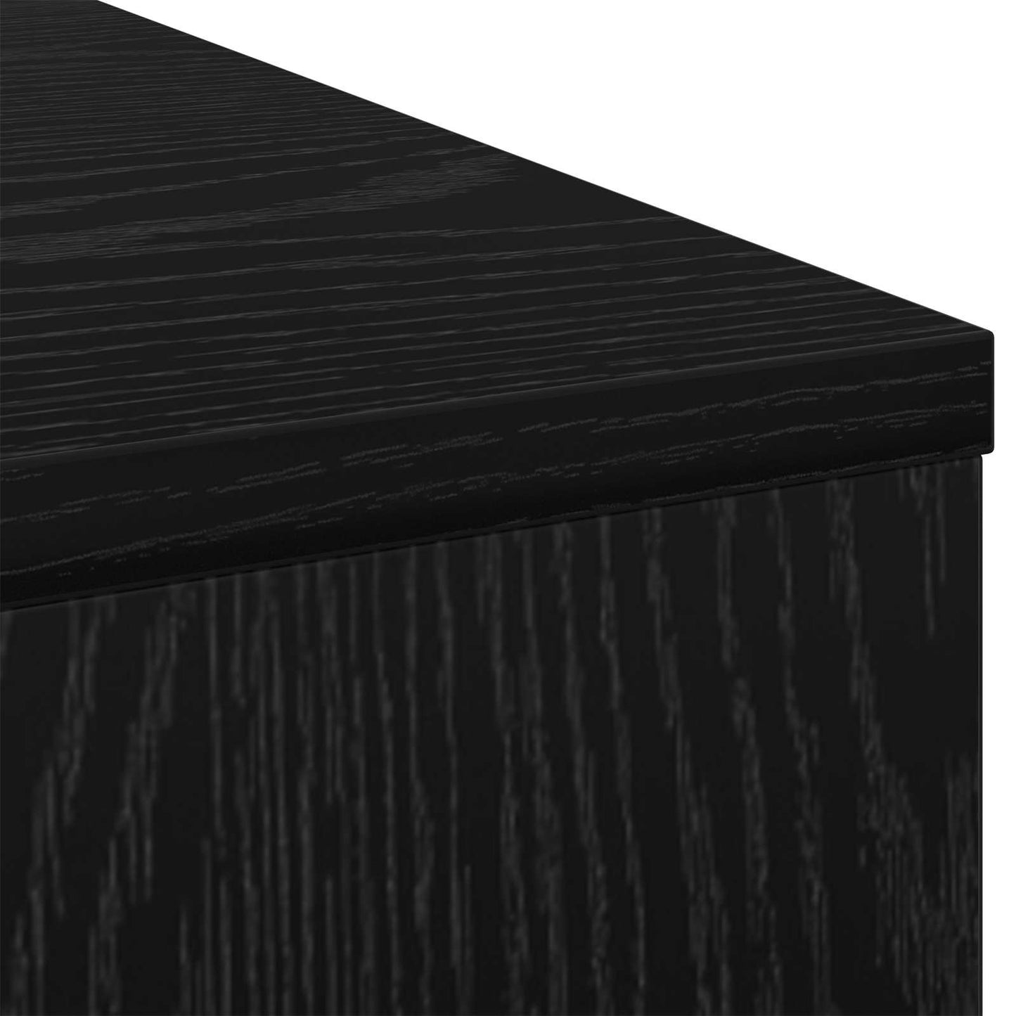Bord med skuffe Sort eg 100 x 40 x 75 cm Konstrueret træ
