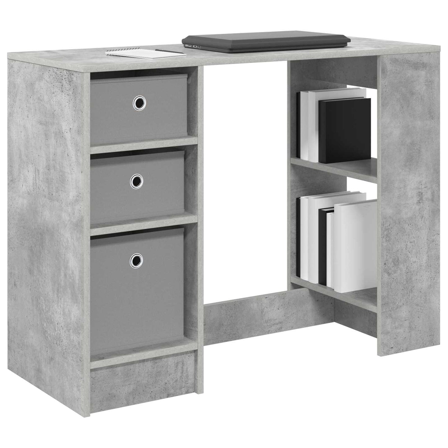 Bord med skuffe Beton Grå 100 x 40 x 75 cm Konstrueret træ