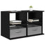 TV stand med skuffe Sort eg 79 x 40 x 48 cm