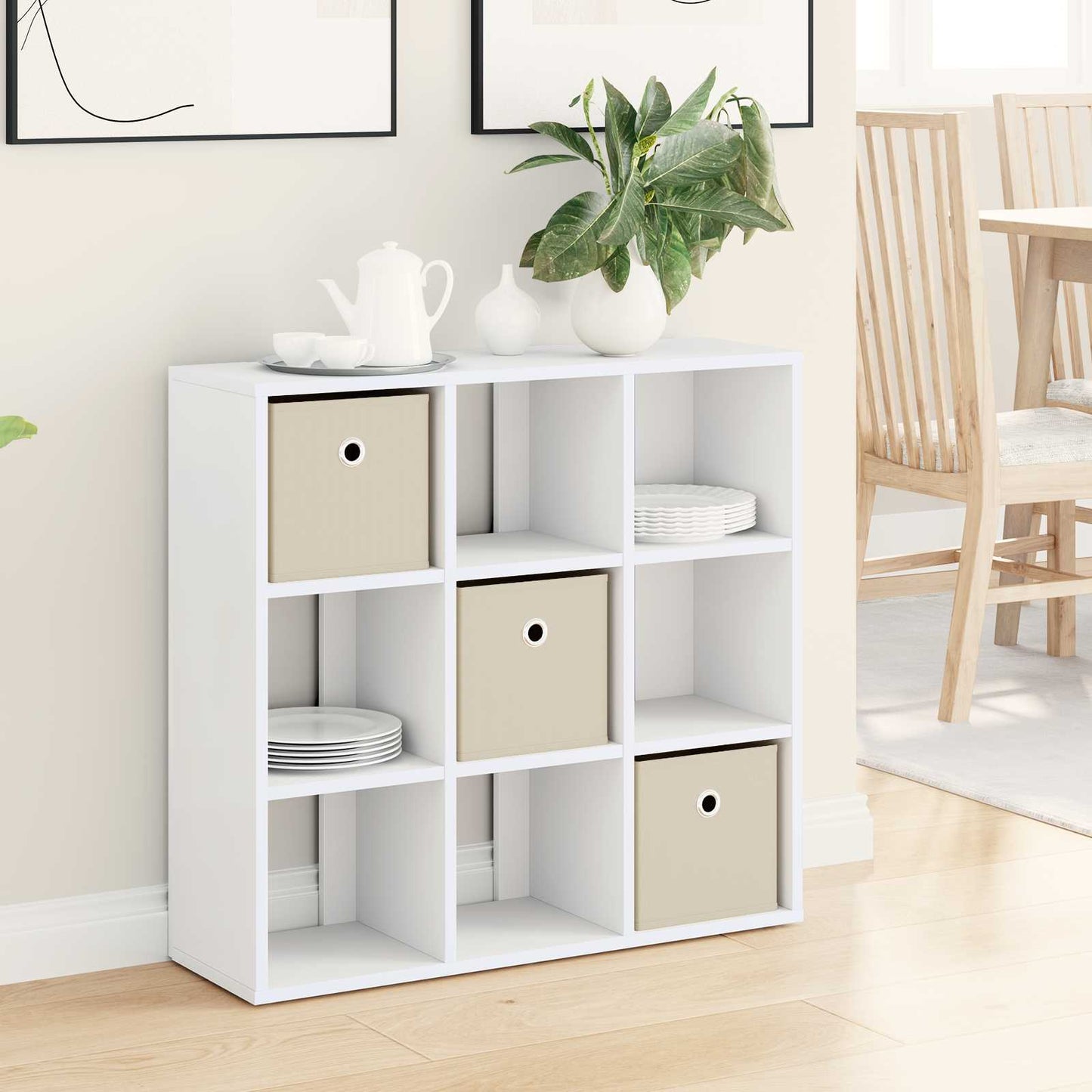 Sideboard med skuffe Hvid 73,5 x 24 x 69,5 cm