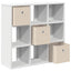 Sideboard med skuffe Hvid 73,5 x 24 x 69,5 cm