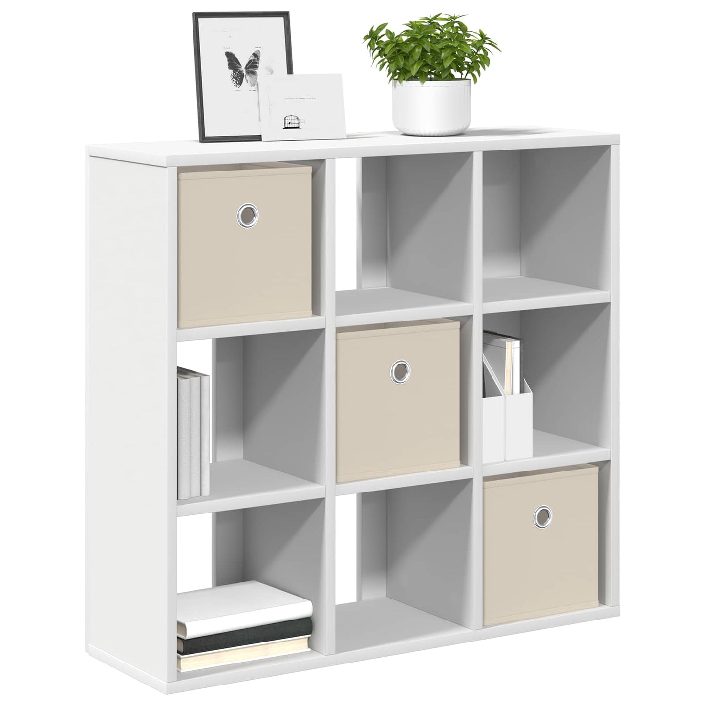 Sideboard med skuffe Hvid 73,5 x 24 x 69,5 cm