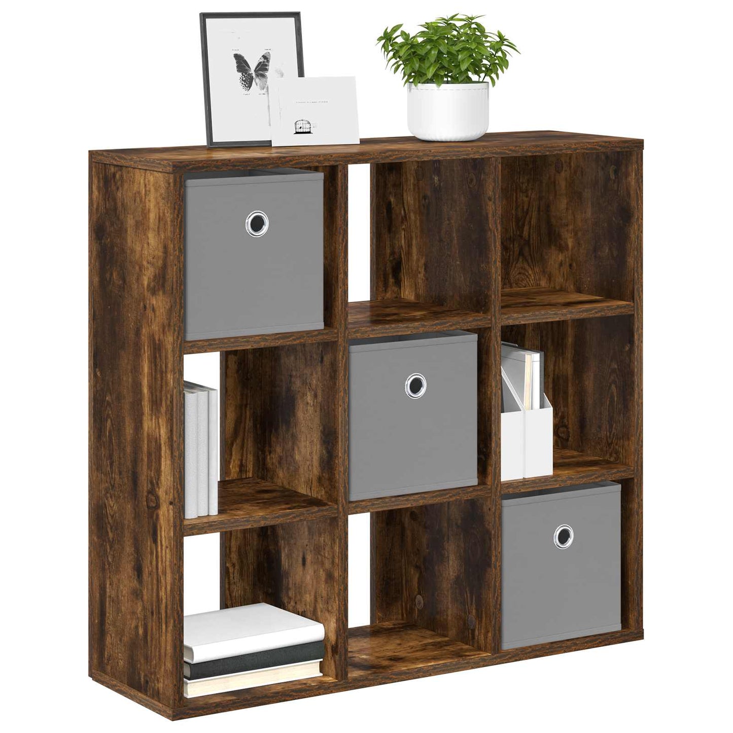 Sideboard med skuffe Røget eg 73,5 x 24 x 69,5 cm