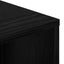Sideboard med skuffe Sort eg 88,5 x 29 x 84,5 cm