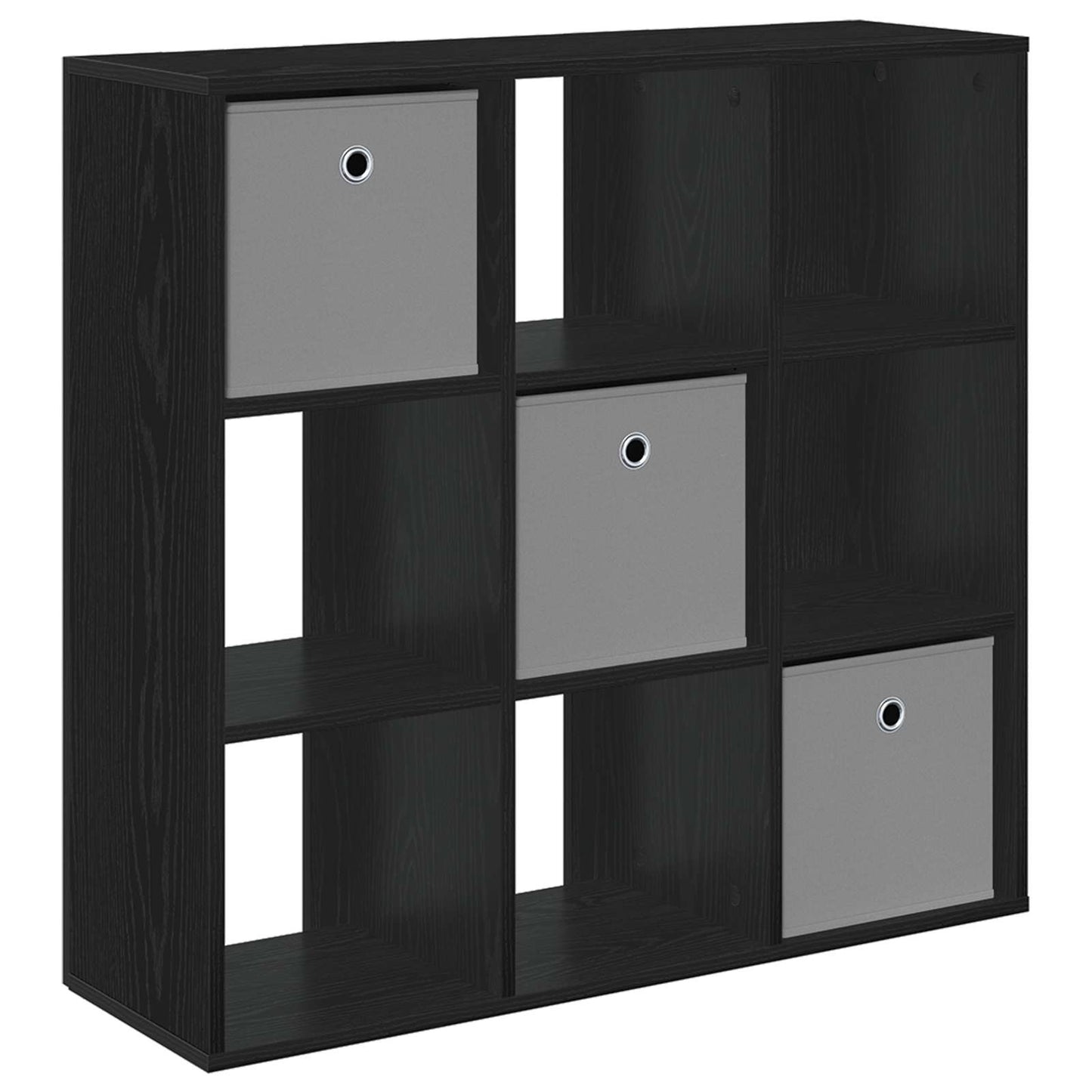 Sideboard med skuffe Sort eg 88,5 x 29 x 84,5 cm