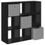 Sideboard med skuffe Sort eg 88,5 x 29 x 84,5 cm