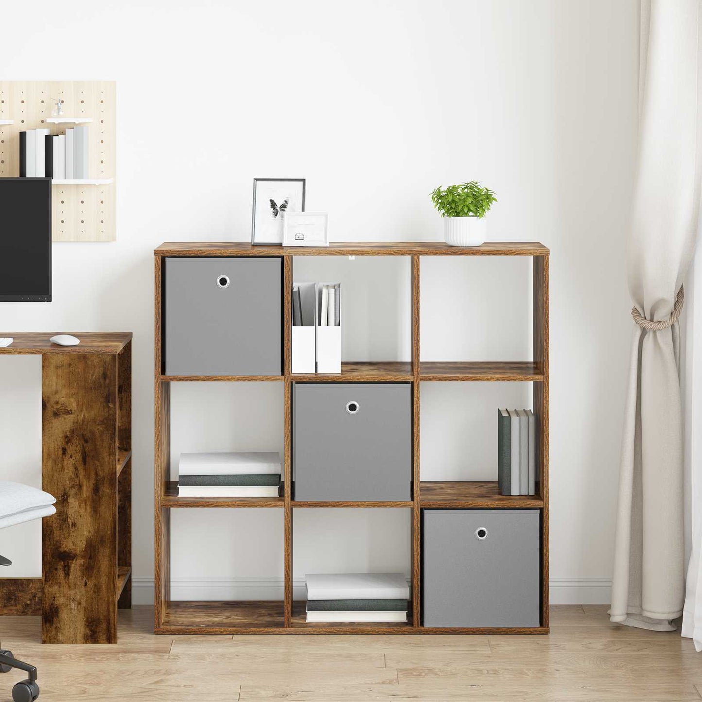 Sideboard med skuffe Røget eg 102 x 31 x 99,5 cm