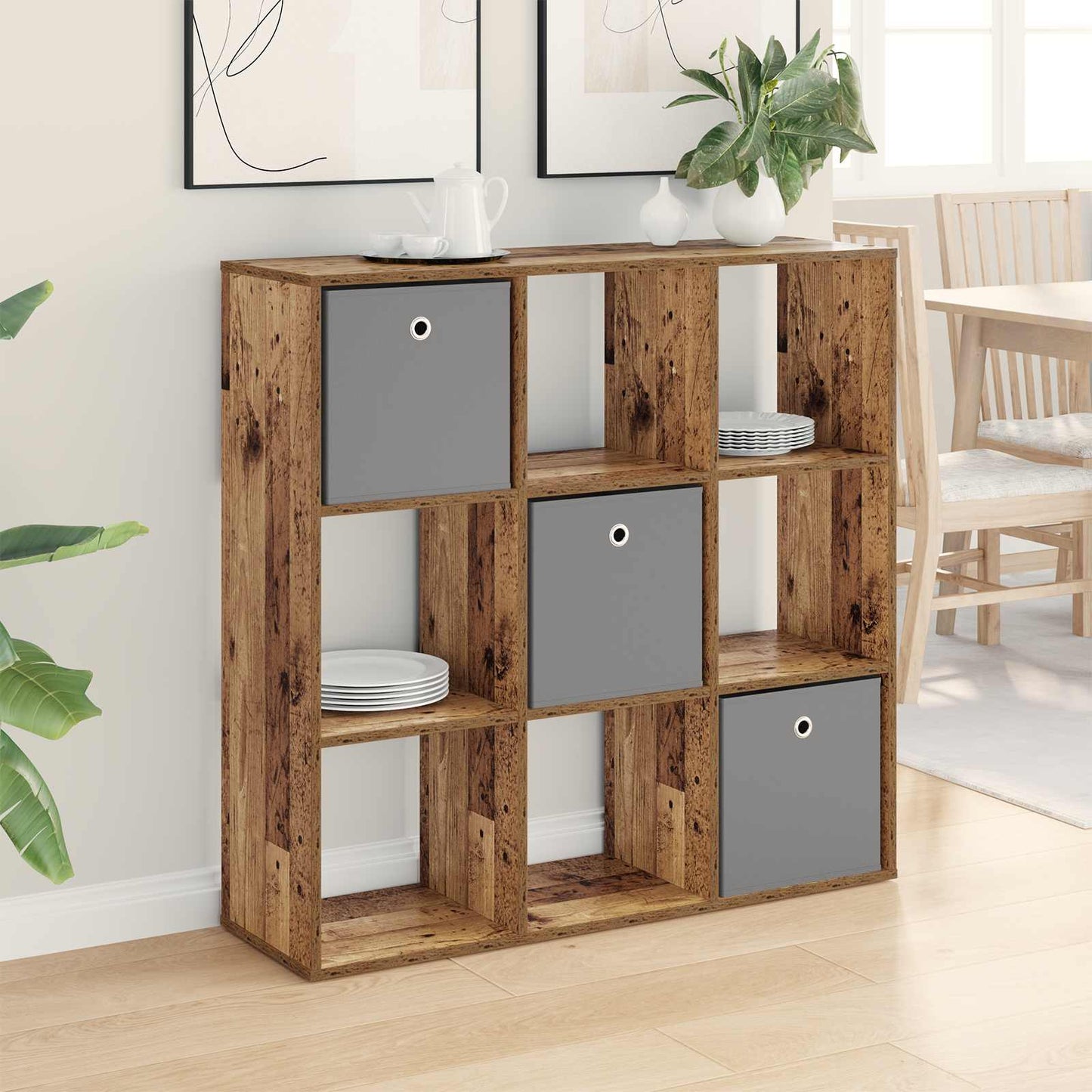 Sideboard med skuffe Gammelt træ 102 x 31 x 99,5 cm