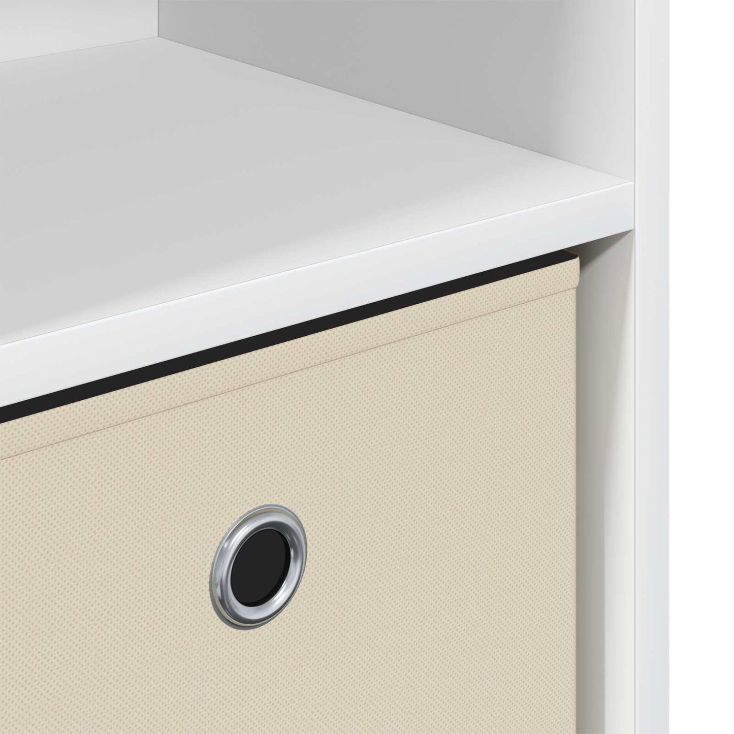 Sideboard med skuffe Hvid 73,5 x 22,5 x 53,5 cm