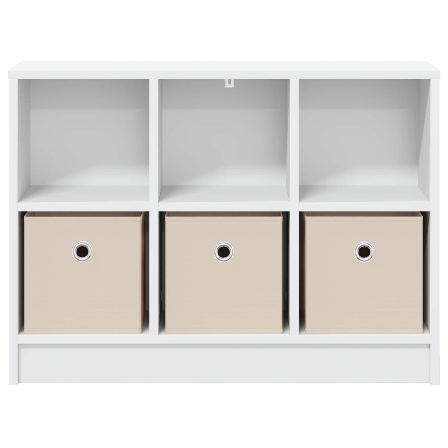 Sideboard med skuffe Hvid 73,5 x 22,5 x 53,5 cm