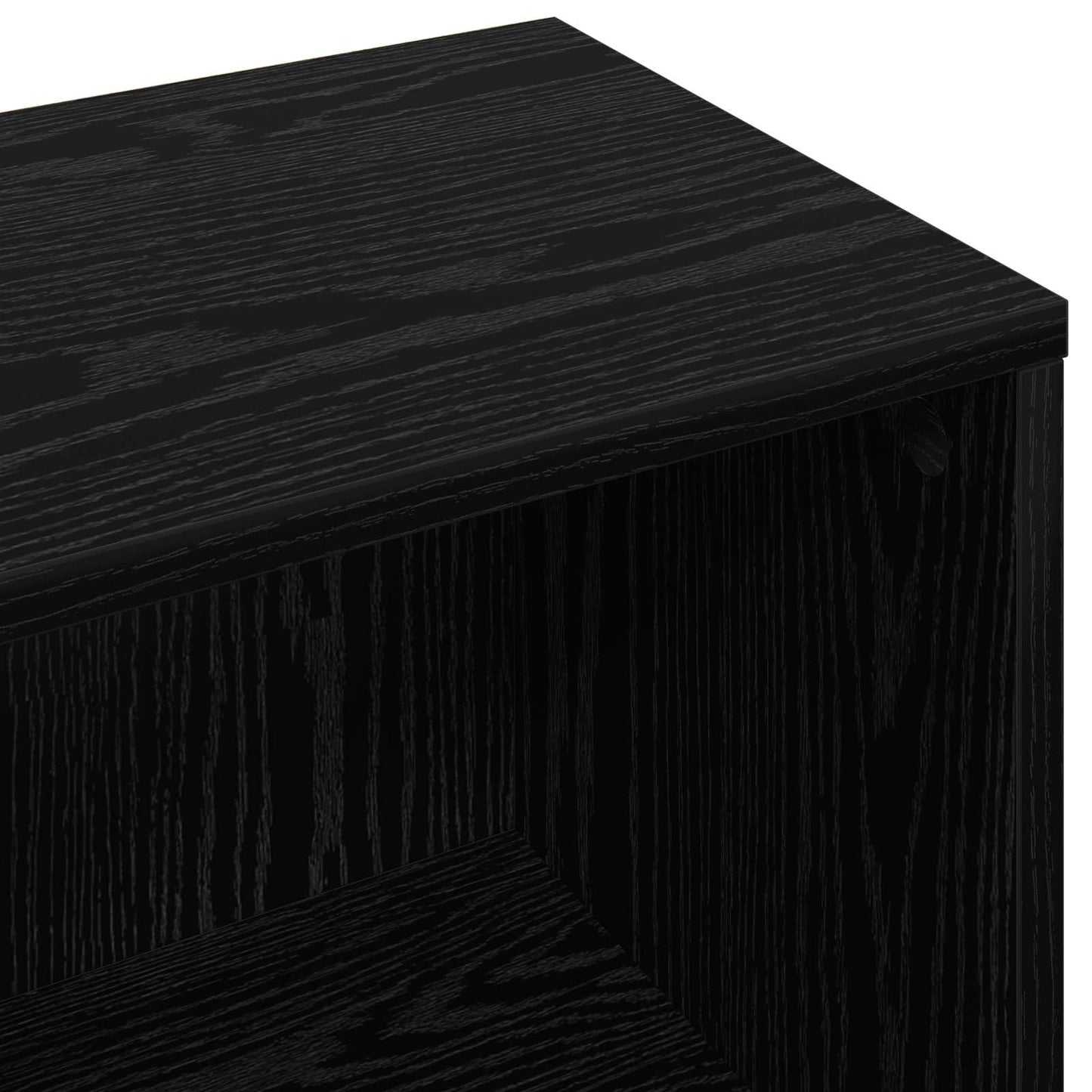 Sideboard med skuffe Sort eg 73,5 x 22,5 x 53,5 cm