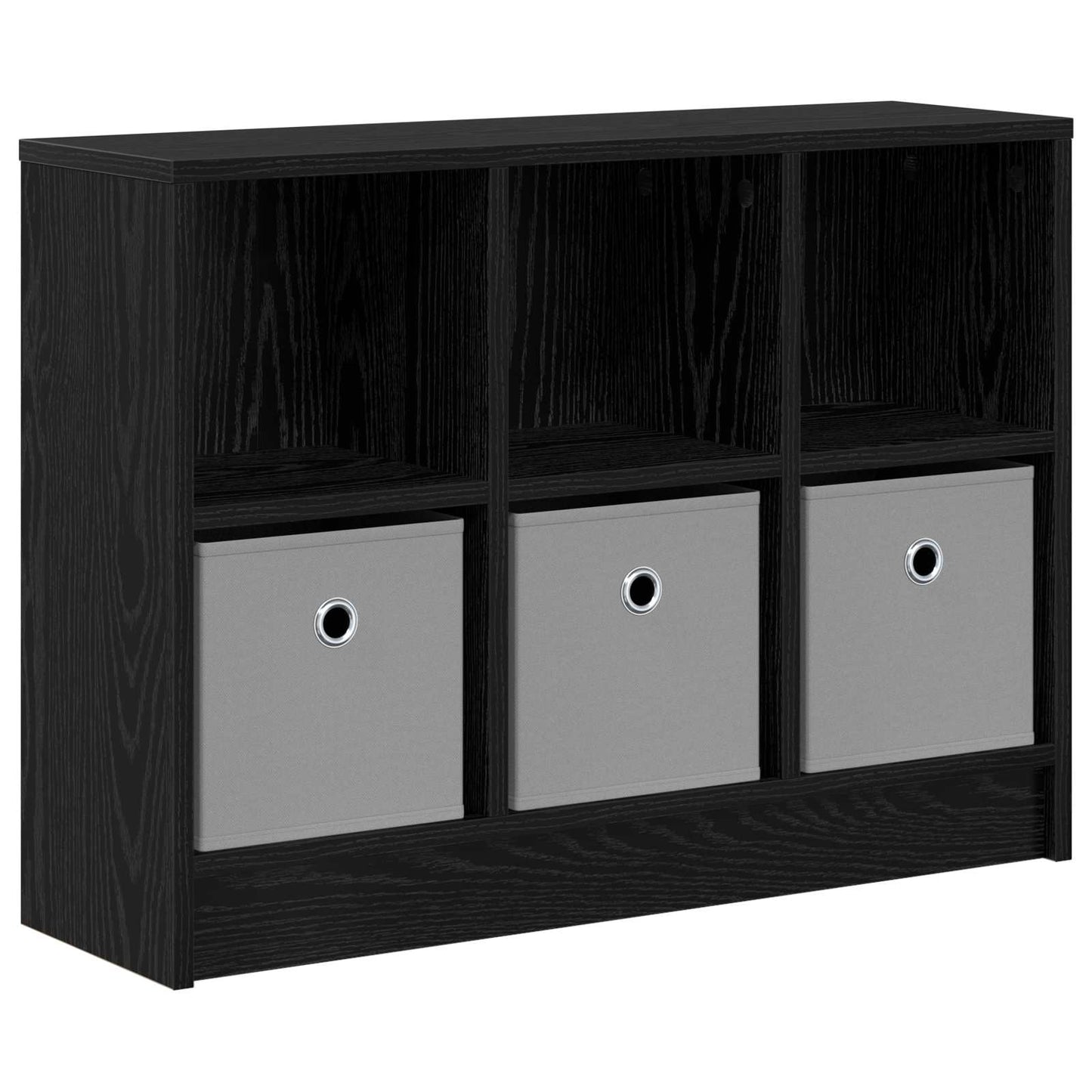 Sideboard med skuffe Sort eg 73,5 x 22,5 x 53,5 cm